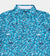 ABSTRACT FLORAL POLO - TEAL