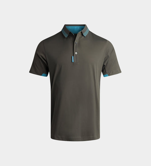 KIDS BACKNINE POLO - CHARCOAL