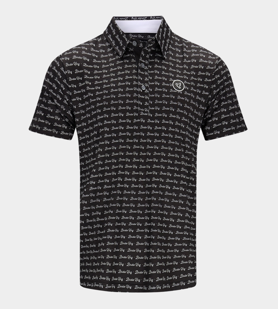 BIRDIE KING POLO - BLACK