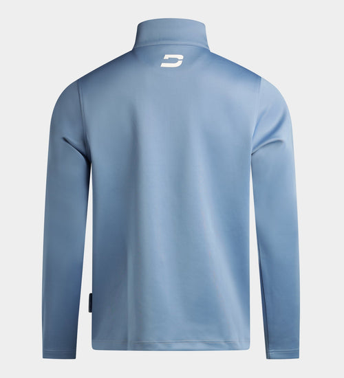 BLOCK HALF MIDLAYER - DENIM