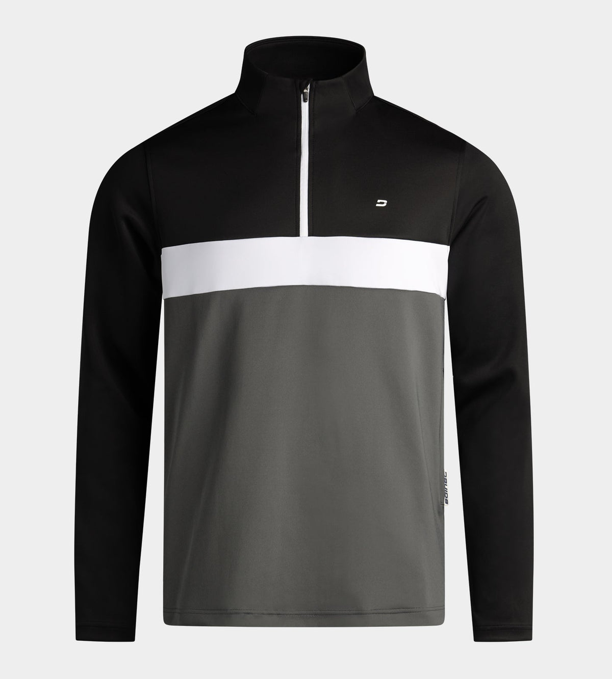 BLOCK HALF MIDLAYER - BLACK