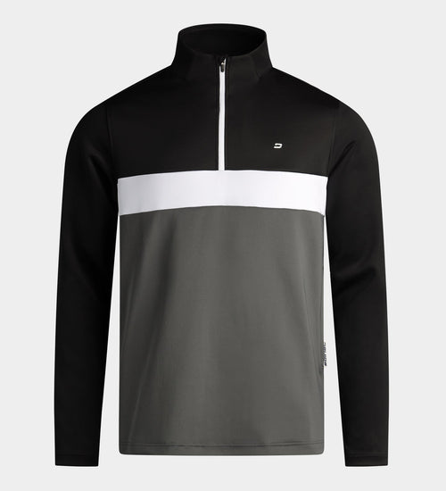 BLOCK HALF MIDLAYER - BLACK
