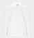 BLOCK PIQUE LONG SLEEVE POLO -  WHITE/TEAL