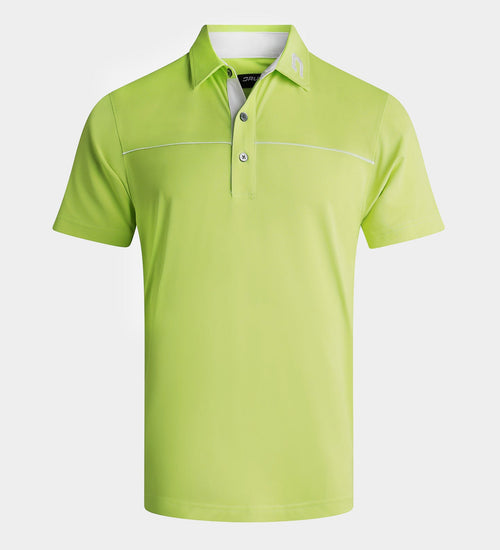 BLOCK PIQUE POLO - LIME