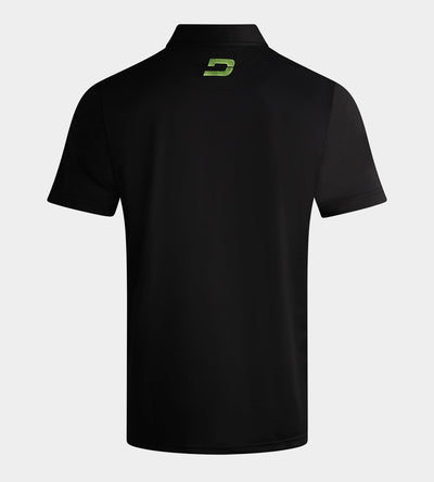 BLOCK PIQUE POLO - BLACK