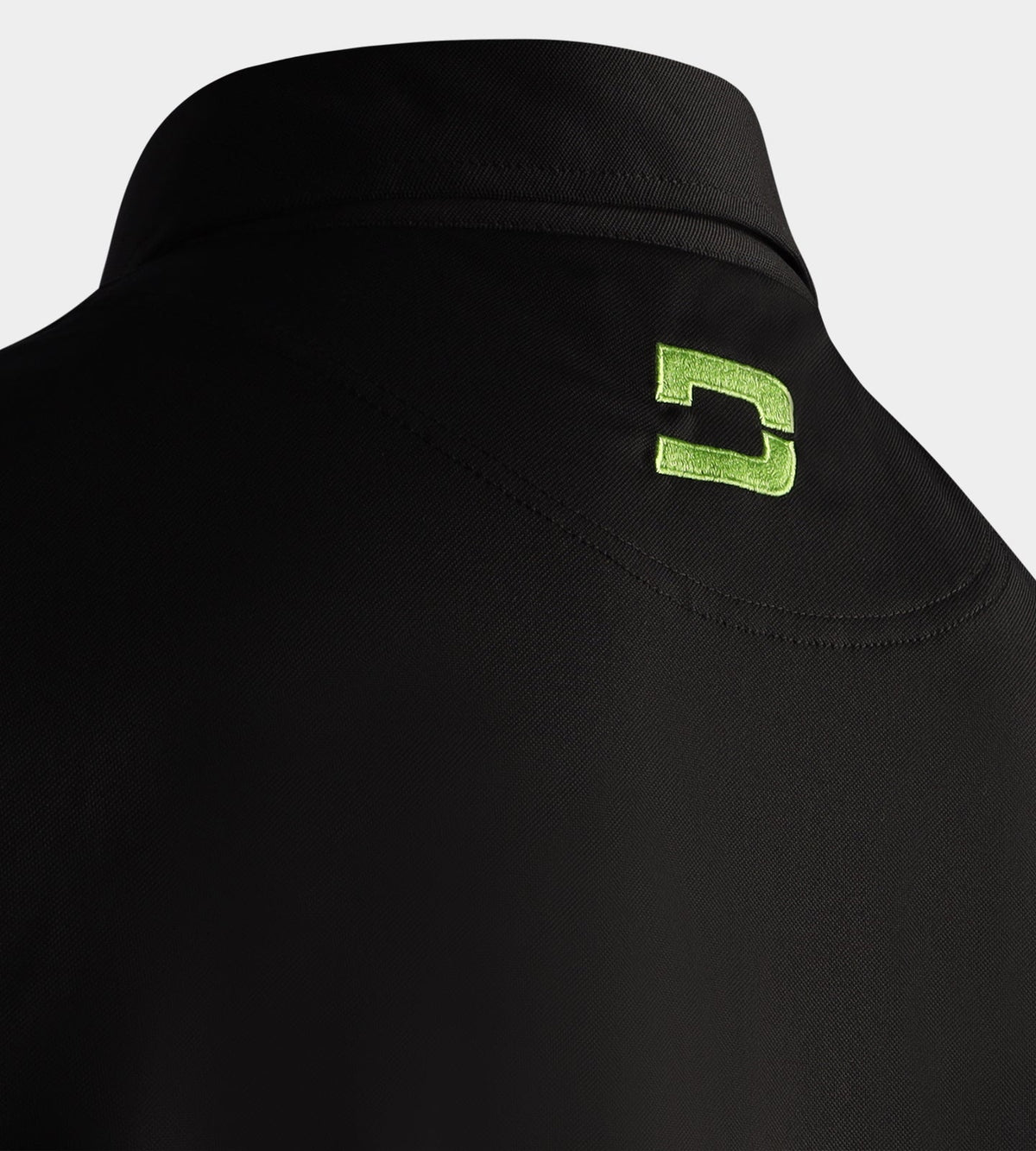 BLOCK PIQUE POLO - BLACK