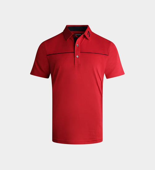 KIDS BLOCK PIQUE POLO - RED