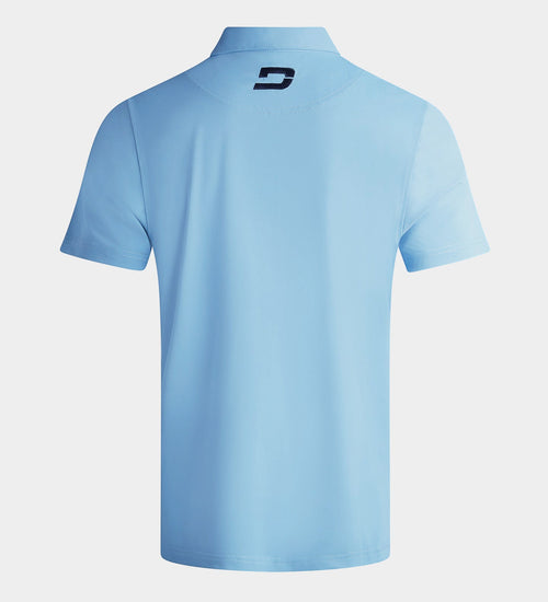 BLOCK PIQUE POLO - BLUE / NAVY