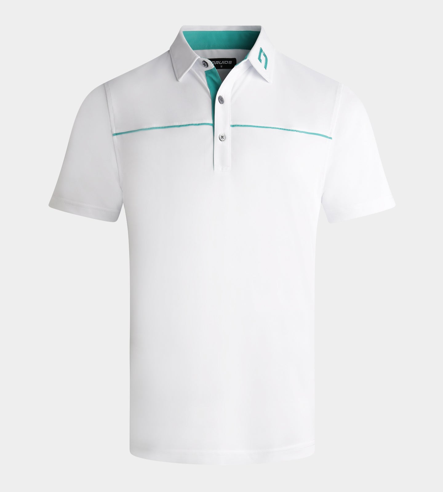 BLOCK PIQUE POLO - WHITE