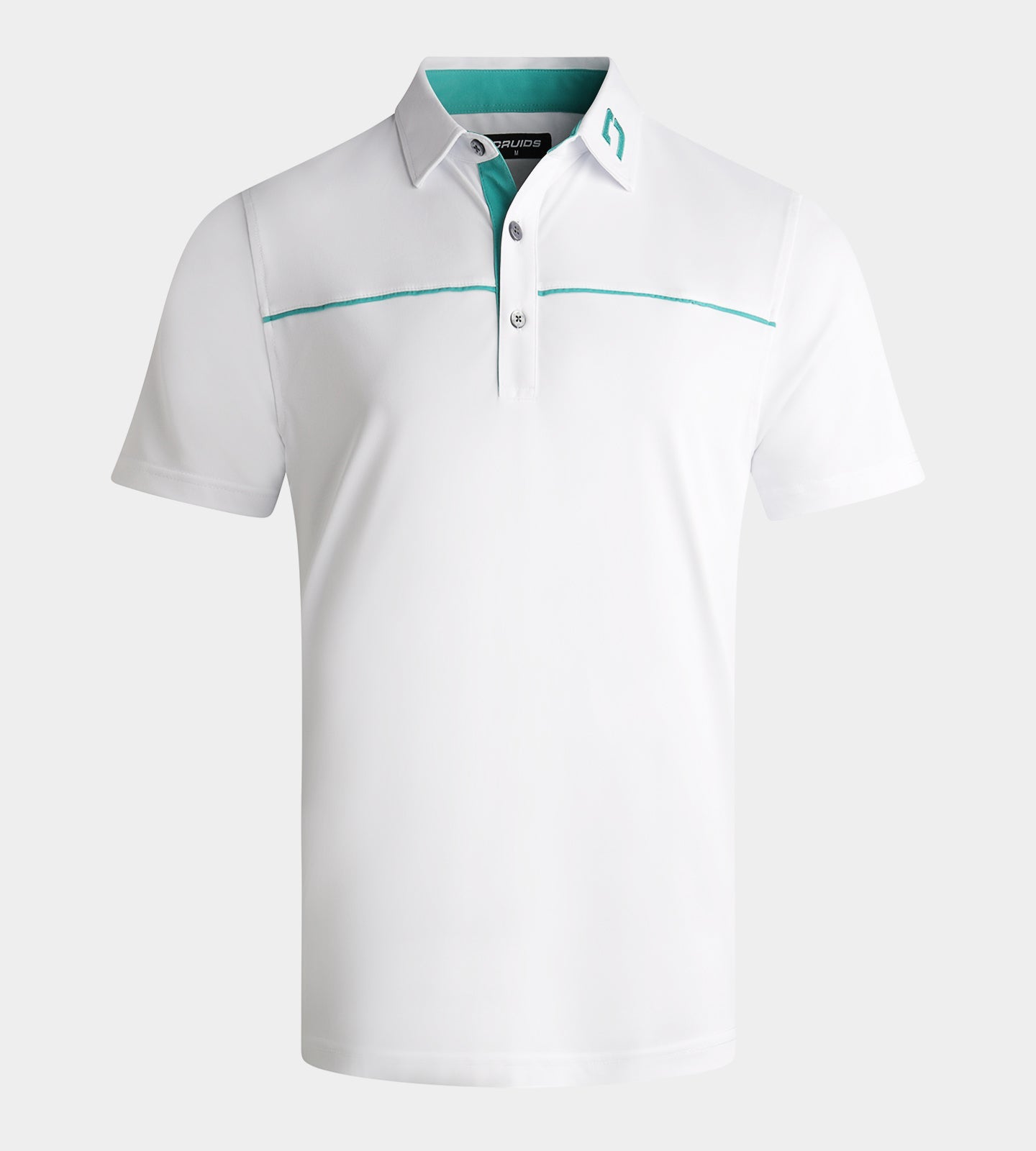 BLOCK PIQUE POLO - WHITE