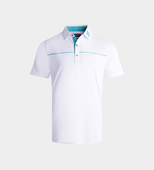 KIDS BLOCK PIQUE POLO - WHITE