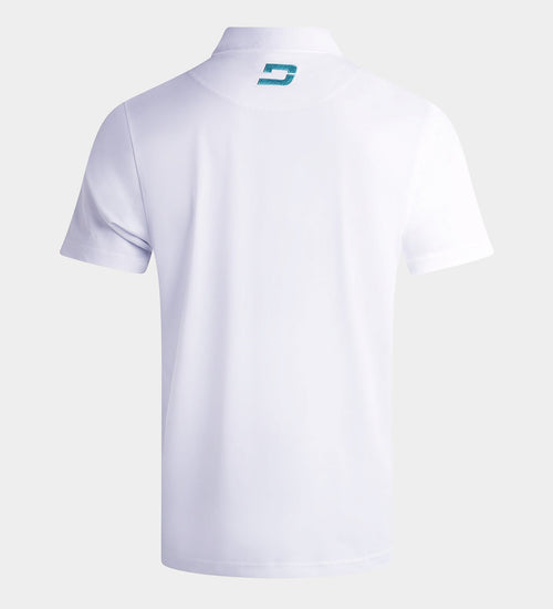 BLOCK PIQUE POLO - WHITE