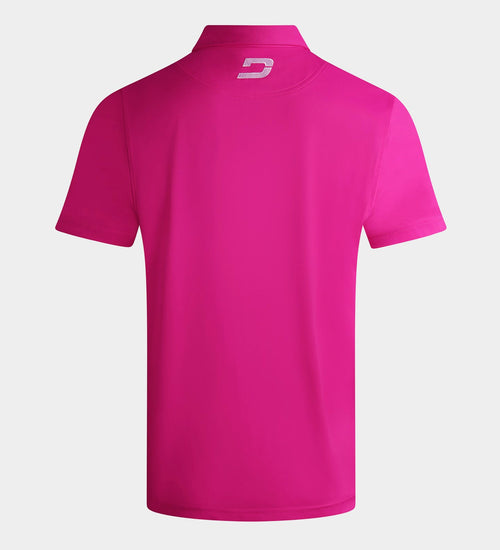 BLOCK PIQUE POLO - PINK
