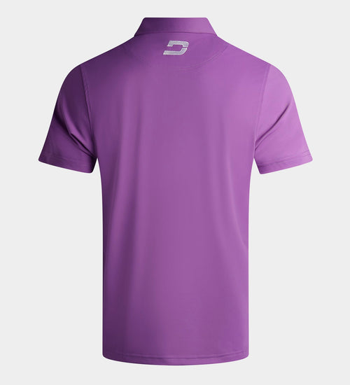 BLOCK PIQUE POLO - PURPLE