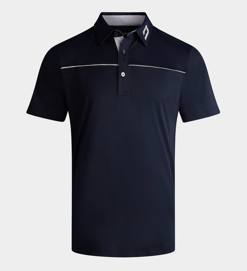 BLOCK PIQUE POLO - NAVY