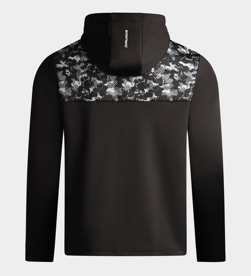CAMO HOODIE - BLACK