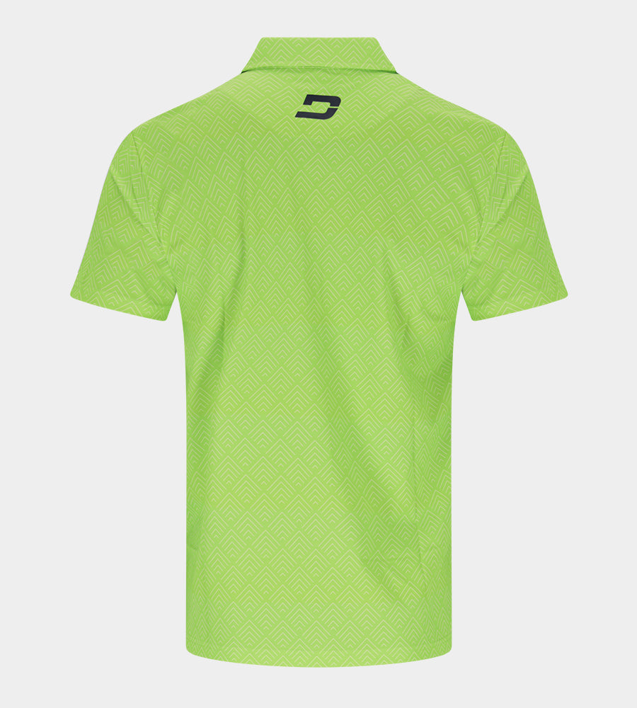 CHEVRON POLO - LIME