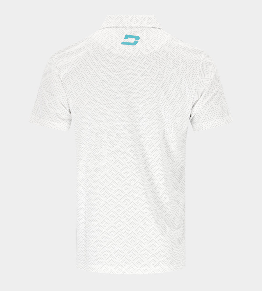 CHEVRON POLO - WHITE