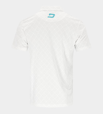 CHEVRON POLO - WHITE