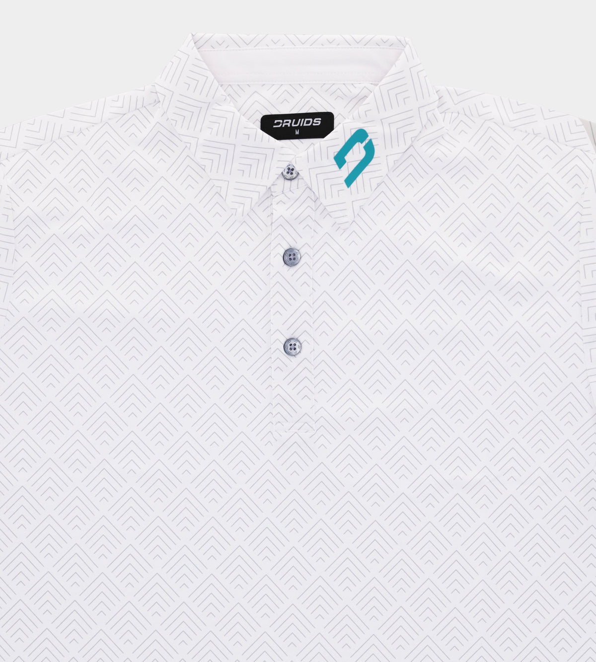 CHEVRON POLO - WHITE