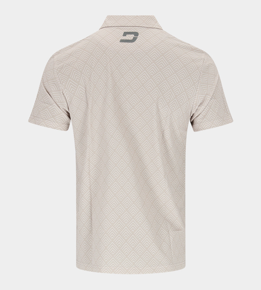 CHEVRON POLO - BEIGE