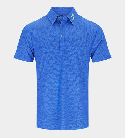 CHEVRON POLO - BLUE