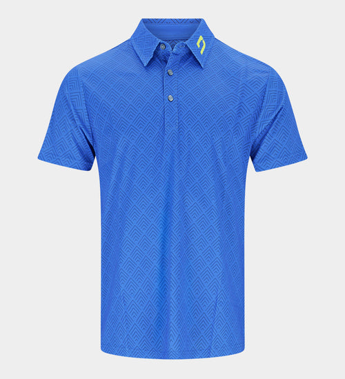 CHEVRON POLO - BLUE