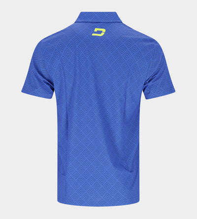 CHEVRON POLO - BLUE