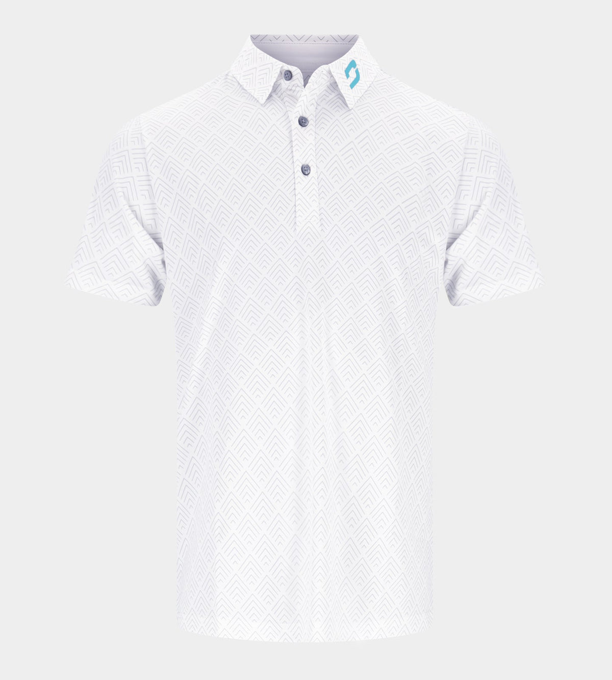 CHEVRON POLO - WHITE