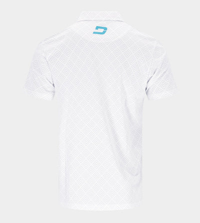 CHEVRON POLO - WHITE