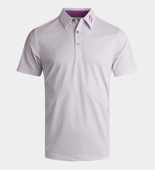 CHEVRON POLO - PURPLE