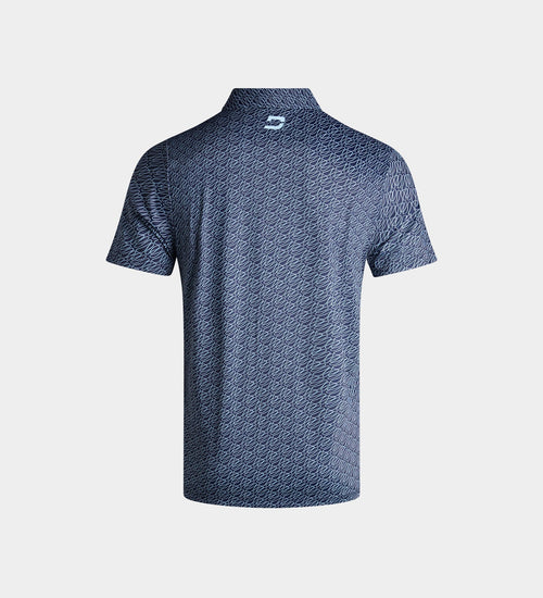 KIDS DOODLE POLO - NAVY