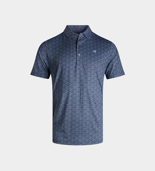 KIDS DOODLE POLO - NAVY