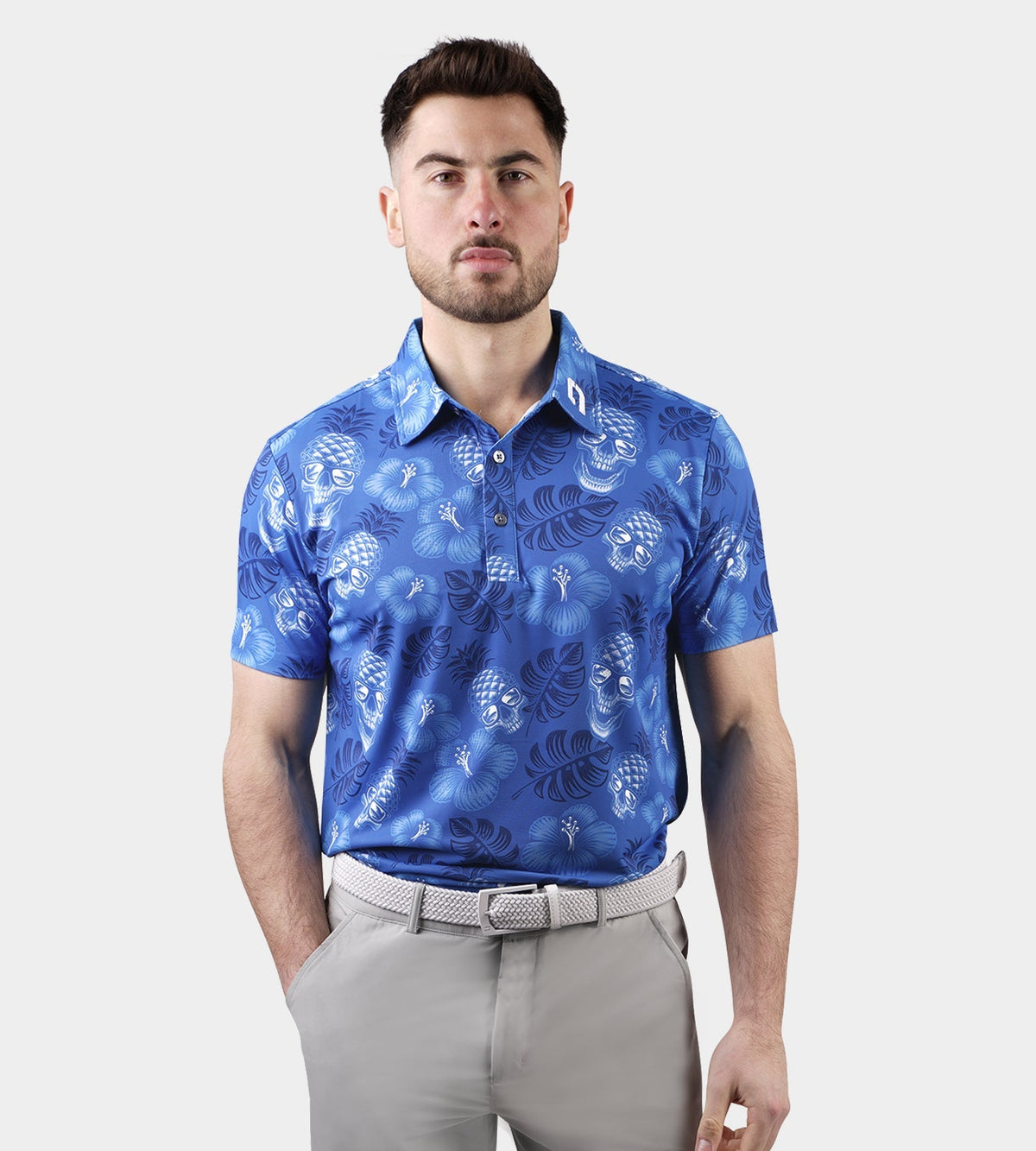 PINEAPPLE SKULLZ 2.0 POLO - BLUE