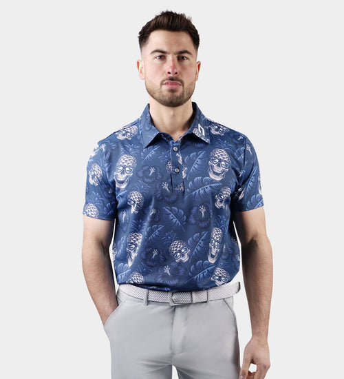PINEAPPLE SKULLZ 2.0 POLO - NAVY