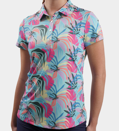 LADIES TROPIC POLO - GREEN