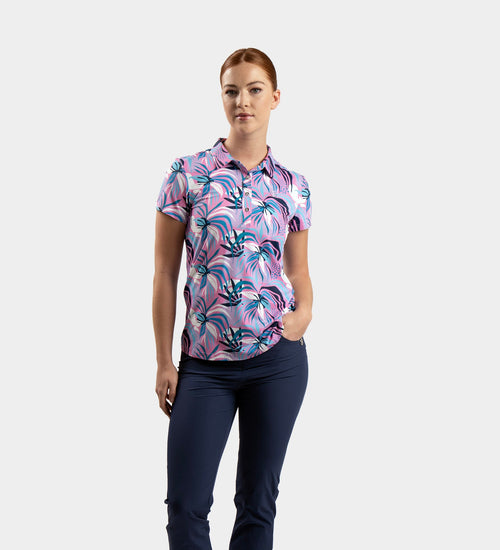 LADIES TROPIC POLO - PINK