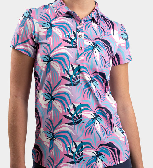 LADIES TROPIC POLO - PINK