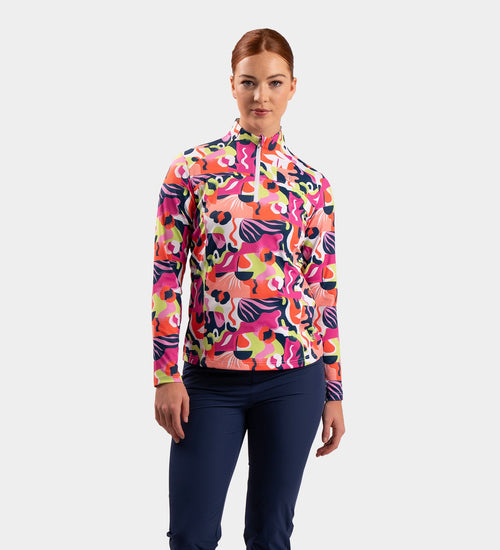 LADIES BIRDIE MIDLAYER - EXOTIC LIME