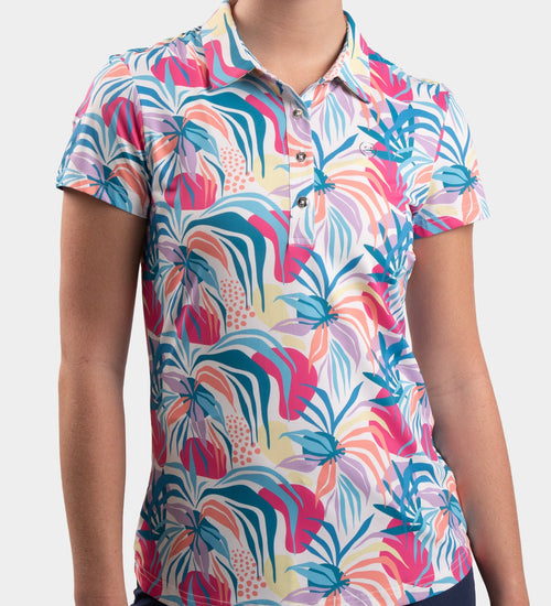 LADIES TROPIC POLO - WHITE
