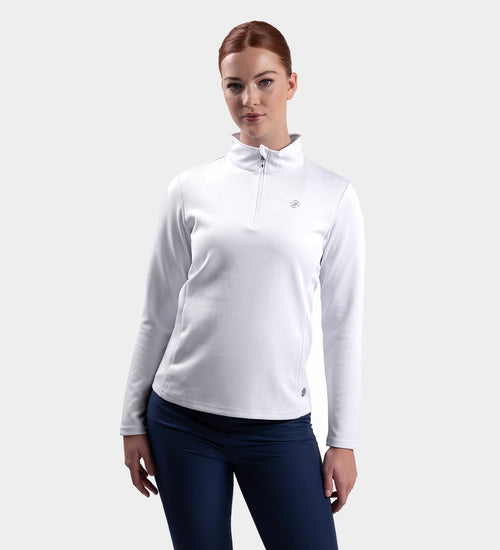 LADIES ULTRA BLEND MIDLAYER - WHITE