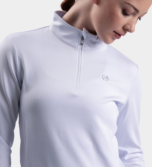 LADIES ULTRA BLEND MIDLAYER - WHITE