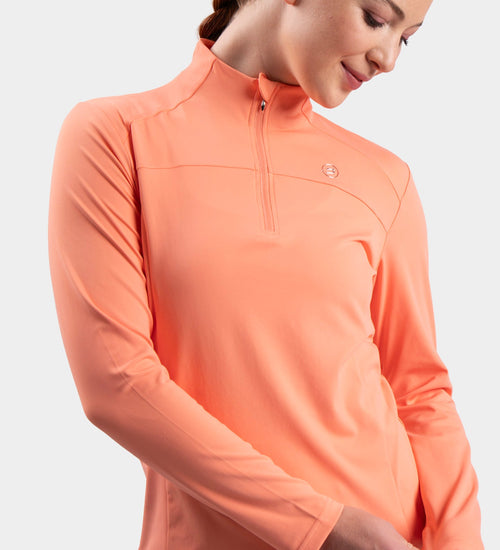 LADIES BIRDIE MIDLAYER - CORAL