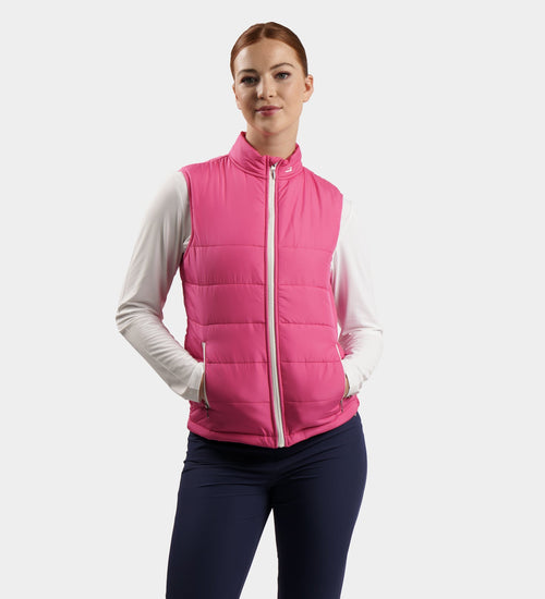 LADIES GRACIE GILET - PINK