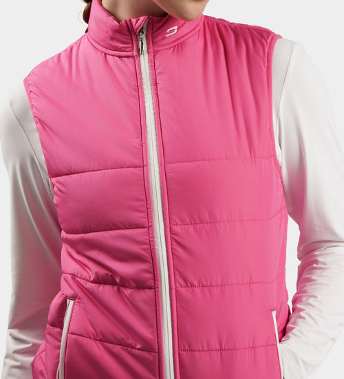 LADIES GRACIE GILET - PINK