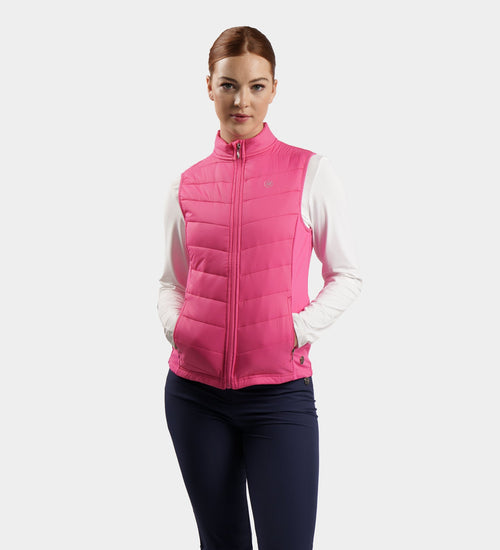 LADIES PANAMA GILET - PINK