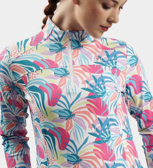 LADIES BIRDIE MIDLAYER - TROPIC WHITE