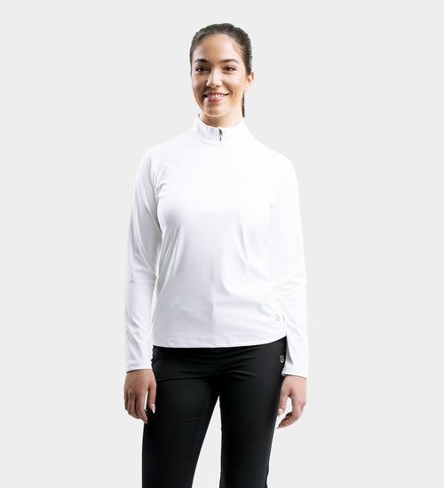 LADIES HEART MIDLAYER - WHITE