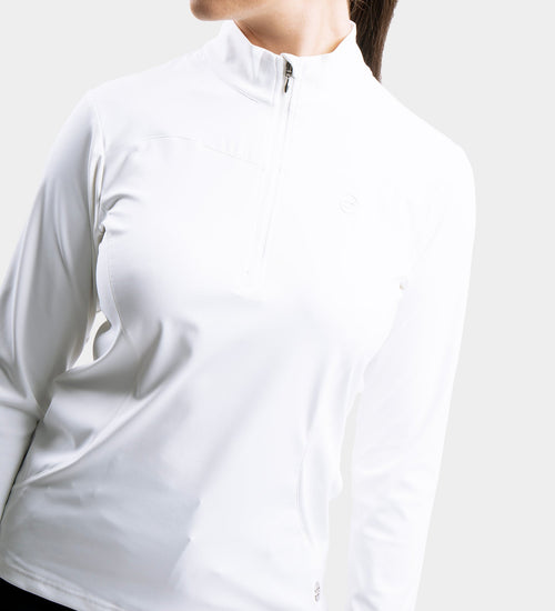 LADIES HEART MIDLAYER - WHITE