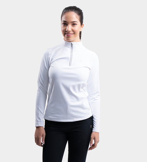 LADIES GALACTIC MIDLAYER - WHITE